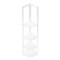 Monarch Specialties Bookshelf, Bookcase, Etagere, Corner, 4 Tier, 60 in.H, Office, Bedroom, White Laminate, White Metal I 3665 - alternate 2